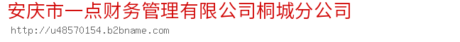安庆市一点财务管理有限公司桐城分公司