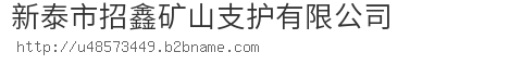 新泰市招鑫矿山支护有限公司