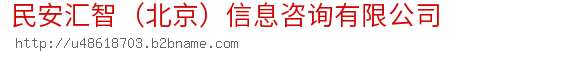 民安汇智（北京）信息咨询有限公司